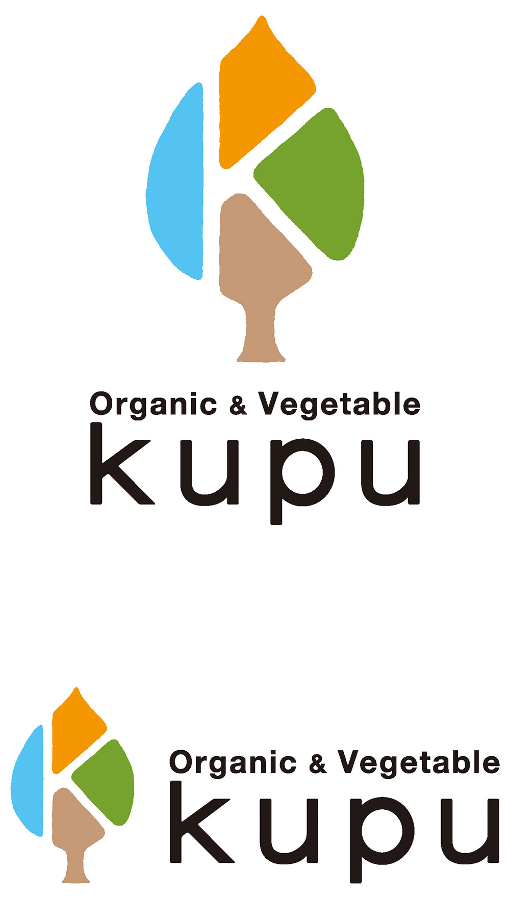 Organic&Vegetable kupu　ロゴデザイン